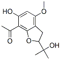 (+)-7-Acetyl-2,3-dihydro-6-hydroxy-2-(1-hydroxy-1-methylethyl)-4-methoxybenzofuran Structure,52117-68-7Structure