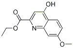 4-Hydroxy-7-methoxy-2-quinolinecarboxylic acid ethyl ester Structure,52144-17-9Structure