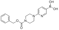 6-(4-(苄氧基羰基)哌嗪-1-基)吡啶-3-硼酸结构式_521985-18-2结构式