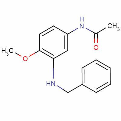 N-[4-methoxy-3-[(phenylmethyl)amino]phenyl ]acetamide Structure,52258-02-3Structure