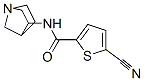 n-(1r,3r,4s)-1-氮杂双环[2.2.1]庚-3-基-5-氰基-2-噻吩羧酰胺结构式_524012-17-7结构式