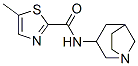 2-Thiazolecarboxamide,n-(1r,3r,5r)-1-azabicyclo[3.2.1]oct-3-yl-5-methyl- Structure,524013-88-5Structure