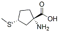 Cyclopentanecarboxylic acid,1-amino-3-(methylthio)-,trans-(9ci) Structure,52474-46-1Structure