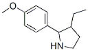 (9CI)-3-乙基-2-(4-甲氧基苯基)-吡咯烷结构式_524918-01-2结构式