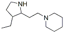 (9ci)-1-[2-(3-乙基-2-吡咯烷)乙基]-哌啶结构式_524918-19-2结构式