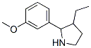 (9CI)-3-乙基-2-(3-甲氧基苯基)-吡咯烷结构式_524918-30-7结构式