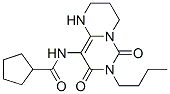 n-(7-丁基-1,3,4,6,7,8-六氢-6,8-二氧代-2H-嘧啶并[1,6-a]嘧啶-9-基)-环戊烷羧酰胺结构式_524944-78-3结构式