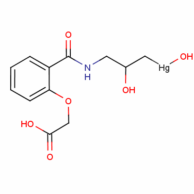 汞拉米特结构式_525-30-4结构式