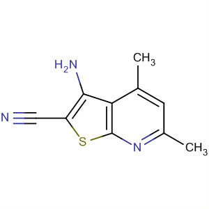 3-氨基-4,6-二甲基-噻吩并[2,3-b]吡啶-2-甲腈结构式_52505-57-4结构式