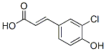 3-Chloro-4-hydroxycinnamic acid Structure,52507-43-4Structure