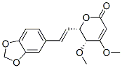 (5R,6s)-6-[(e)-2-(1,3-苯并二氧杂环戊烯l-5-基)乙烯]-5,6-二氢-4,5-二甲氧基-2H-吡喃-2-酮结构式_52525-99-2结构式