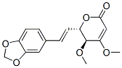 (5S,6s)-6-[(e)-2-(1,3-苯并二氧杂环戊烯l-5-基)乙烯]-5,6-二氢-4,5-二甲氧基-2H-吡喃-2-酮结构式_52526-00-8结构式