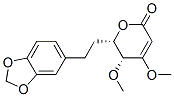 (5R)-6α-[2-(1,3-苯并二氧杂环戊烯l-5-基)乙基]-5,6-二氢-4,5α-二甲氧基-2H-吡喃-2-酮结构式_52526-01-9结构式