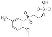 2-[(5-Amino-2-methoxyphenyl)sulfonyl]ethyl hydrogen sulfate Structure,52532-52-2Structure