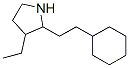 (9CI)-2-(2-环己基乙基)-3-乙基-吡咯烷结构式_525537-46-6结构式