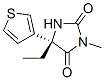 2,4-Imidazolidinedione,5-ethyl-3-methyl-5-(3-thienyl)-,(5s)-(9ci) Structure,525600-07-1Structure