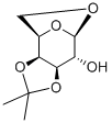 1,6-脱水-3,4-邻异亚丙基-beta-D-吡喃葡萄糖结构式_52579-97-2结构式