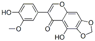 9-Hydroxy-7-(4-hydroxy-3-methoxyphenyl)-8h-1,3-dioxolo[4,5-g][1]benzopyran-8-one Structure,52591-11-4Structure