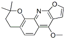 3,4-Dihydro-7-methoxy-2,2-dimethyl-2h-furo[2,3-b]pyrano[3,2-h]quinoline Structure,52617-28-4Structure