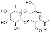 N-[(2R,3R,4R,5R)-4,5,6-三羟基-1-氧代-3-[(2R,3S,4R,5S,6S)-3,4,5-三羟基-6-甲基-四氢吡喃-2-基]氧基-己烷-2-基]乙酰胺结构式_52630-68-9结构式