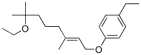 7-Ethoxy-1-(p-ethylphenoxy)-3,7-dimethyl-2-octene Structure,52730-76-4Structure