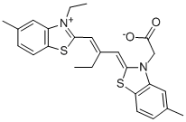 2-[2-[3-(Carboxymethyl)-5-methyl-2(3H)-benzothiazolylidenemethyl]-1-butenyl]-3-ethyl-5-methylbenzothiazolium hydroxide inner salt Structure,52749-17-4Structure