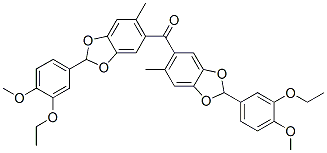 3-Ethoxy-4-methoxyphenyl (6-methyl-1,3-benzodioxol-5-yl) ketone Structure,52806-41-4Structure