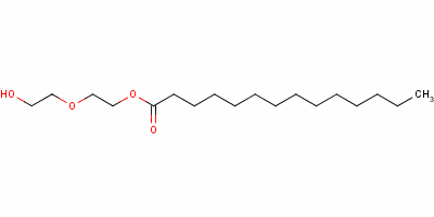 2-(2-羥基乙氧基)乙基十四烷酸酯結構式_52849-47-5結構式