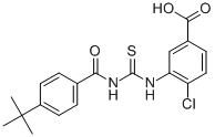 4-Chloro-3-[[[[4-(1,1-dimethylethyl)benzoyl ]amino]thioxomethyl ]amino]-benzoic acid Structure,530132-43-5Structure