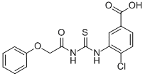 4-Chloro-3-[[[(phenoxyacetyl)amino]thioxomethyl ]amino]-benzoic acid Structure,530134-42-0Structure