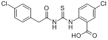 5-Chloro-2-[[[[(4-chlorophenyl)acetyl ]amino]thioxomethyl ]amino]-benzoic acid Structure,530140-49-9Structure