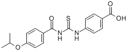 4-[[[[4-(1-Methylethoxy)benzoyl ]amino]thioxomethyl ]amino]-benzoic acid Structure,530148-89-1Structure