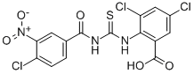 3,5-Dichloro-2-[[[(4-chloro-3-nitrobenzoyl)amino]thioxomethyl ]amino]-benzoic acid Structure,530148-92-6Structure