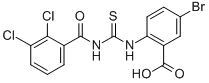 5-Bromo-2-[[[(2,3-dichlorobenzoyl)amino]thioxomethyl ]amino]-benzoic acid Structure,530150-01-7Structure