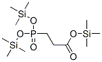 3-[Bis[(trimethylsilyl)oxy]phosphinyl ]propionic acid trimethylsilyl ester Structure,53044-28-3Structure