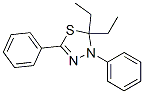 2,2-Diethyl-2,3-dihydro-3,5-diphenyl-1,3,4-thiadiazole Structure,53067-48-4Structure