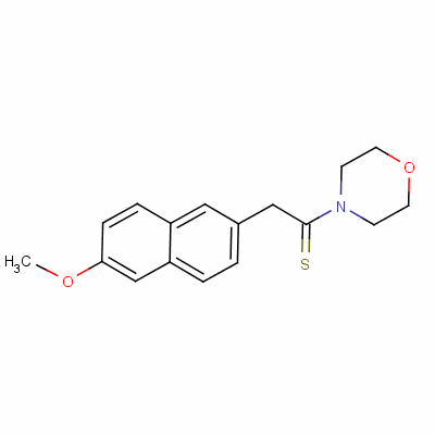 4-[2-(6-Methoxy-2-naphthyl)-1-thioxoethyl ]morpholine Structure,53077-21-7Structure