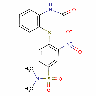 N-[2-[[4-[(dimethylamino)sulphonyl ]-2-nitrophenyl ]thio]phenyl ]formamide Structure,53106-13-1Structure