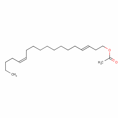 E,z-3,13-octadecadienylacetate Structure,53120-26-6Structure