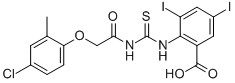 2-[[[[(4-Chloro-2-methylphenoxy)acetyl ]amino]thioxomethyl ]amino]-3,5-diiodo-benzoic acid Structure,531515-83-0Structure