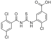 4-Chloro-3-[[[(2,5-dichlorobenzoyl)amino]thioxomethyl ]amino]-benzoic acid Structure,531521-00-3Structure