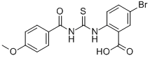 5-Bromo-2-[[[(4-methoxybenzoyl)amino]thioxomethyl ]amino]-benzoic acid Structure,531527-09-0Structure