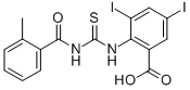 3,5-Diiodo-2-[[[(2-methylbenzoyl)amino]thioxomethyl ]amino]-benzoic acid Structure,531529-54-1Structure