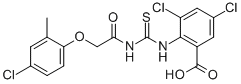 3,5-Dichloro-2-[[[[(4-chloro-2-methylphenoxy)acetyl ]amino]thioxomethyl ]amino]-benzoic acid Structure,531531-82-5Structure