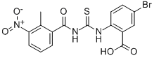 5-Bromo-2-[[[(2-methyl-3-nitrobenzoyl)amino]thioxomethyl ]amino]-benzoic acid Structure,531533-26-3Structure