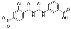 3-[[[(2-Chloro-4-nitrobenzoyl)amino]thioxomethyl ]amino]-benzoic acid Structure,531534-47-1Structure