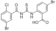 5-Bromo-2-[[[(5-bromo-2-chlorobenzoyl)amino]thioxomethyl ]amino]-benzoic acid Structure,531536-20-6Structure