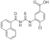 4-Chloro-3-[[[(1-naphthalenylcarbonyl)amino]thioxomethyl ]amino]-benzoic acid Structure,531537-02-7Structure