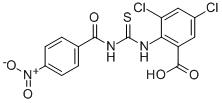 3,5-Dichloro-2-[[[(4-nitrobenzoyl)amino]thioxomethyl ]amino]-benzoic acid Structure,531537-61-8Structure