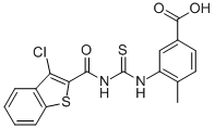 3-[[[[(3-Chlorobenzo[b]thien-2-yl)carbonyl ]amino]thioxomethyl ]amino]-4-methyl-benzoic acid Structure,531538-14-4Structure